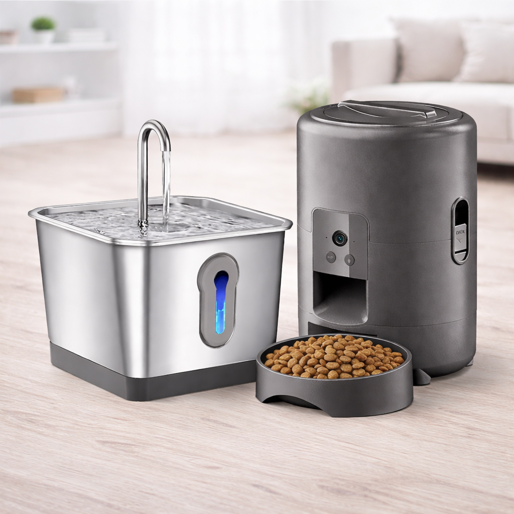 MIZUPAW Smart Dispensers — Food & Water Automated