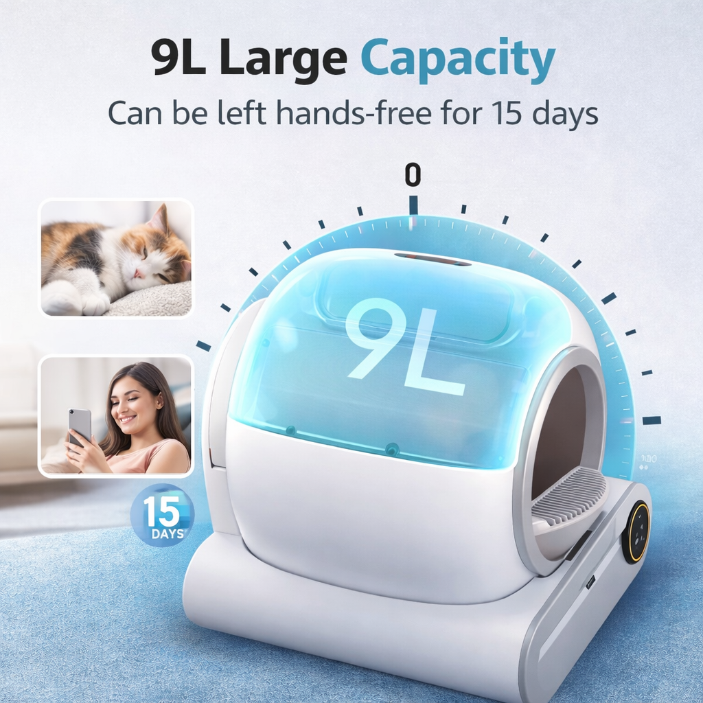 MIZUPAW Smart App Controlled Automated Cat Litter Box