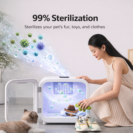 MIZUPAW Smart Pet Dryer Box ,Quiet, Hands-Free Drying for Cats & Dogs