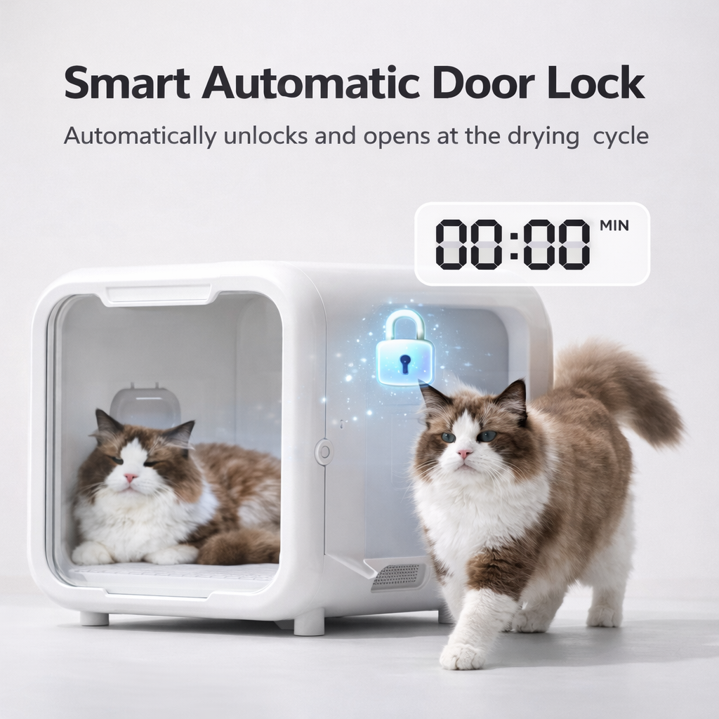 MIZUPAW Smart Pet Dryer Box ,Quiet, Hands-Free Drying for Cats & Dogs