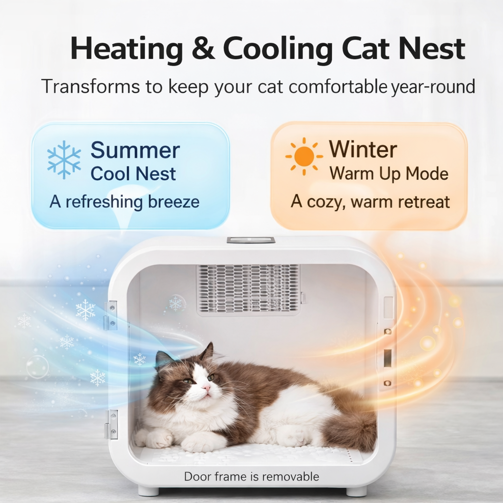 MIZUPAW Smart Pet Dryer Box ,Quiet, Hands-Free Drying for Cats & Dogs