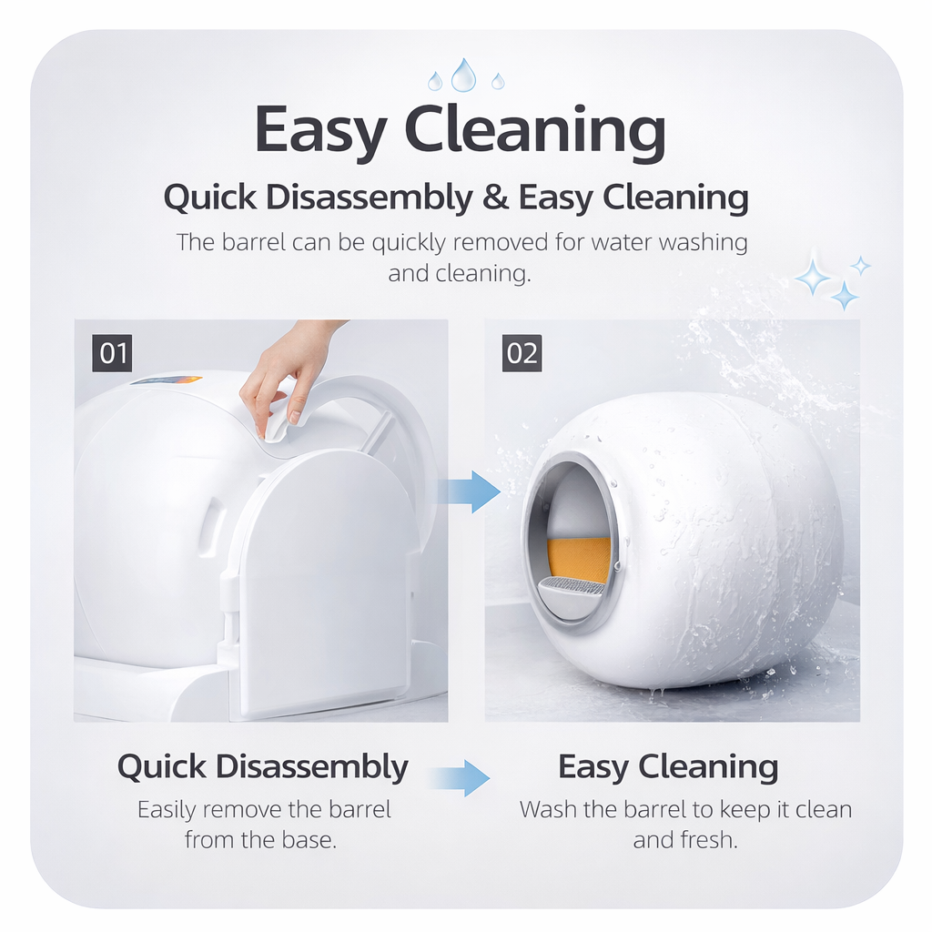 MIZUPAW Smart App Controlled Automated Cat Litter Box